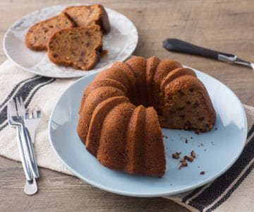 Bolo de damasco e tâmaras sem açúcar