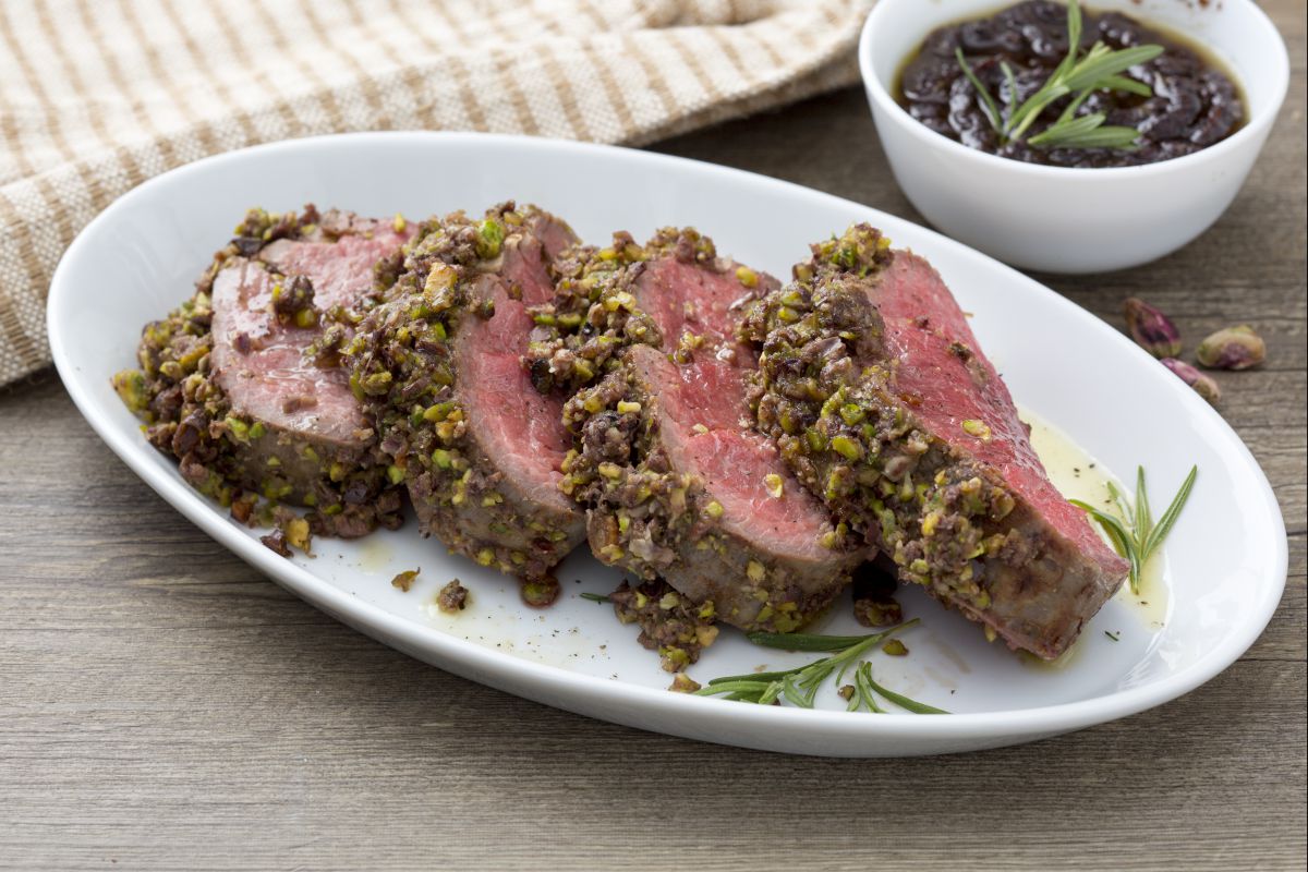 Filé de carne em crosta