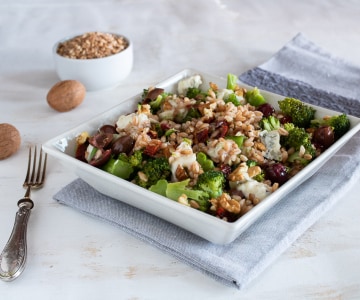 Salada de espelta e brócolis