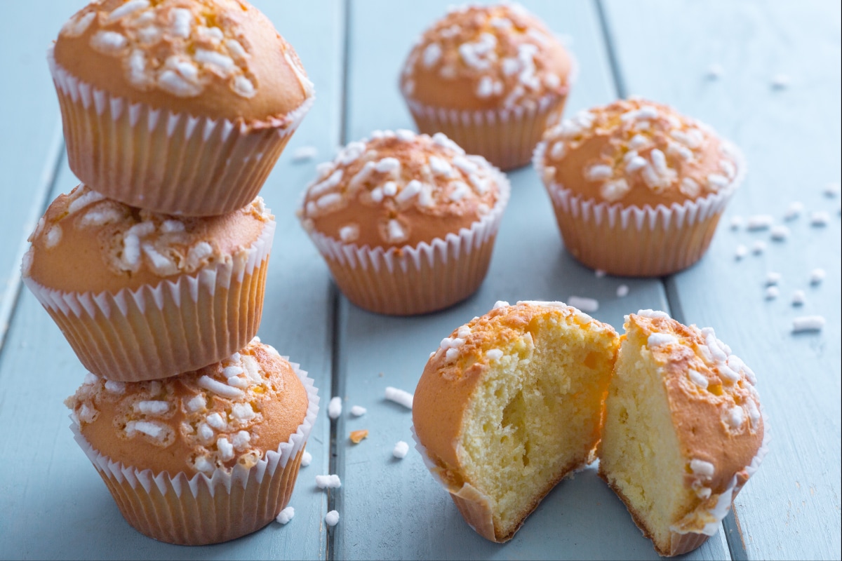 Muffin de leite quente