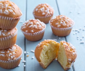 Muffin de leite quente