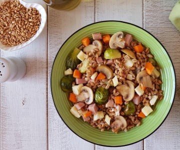 Salada de farro invernal