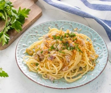 Massa com bacalhau