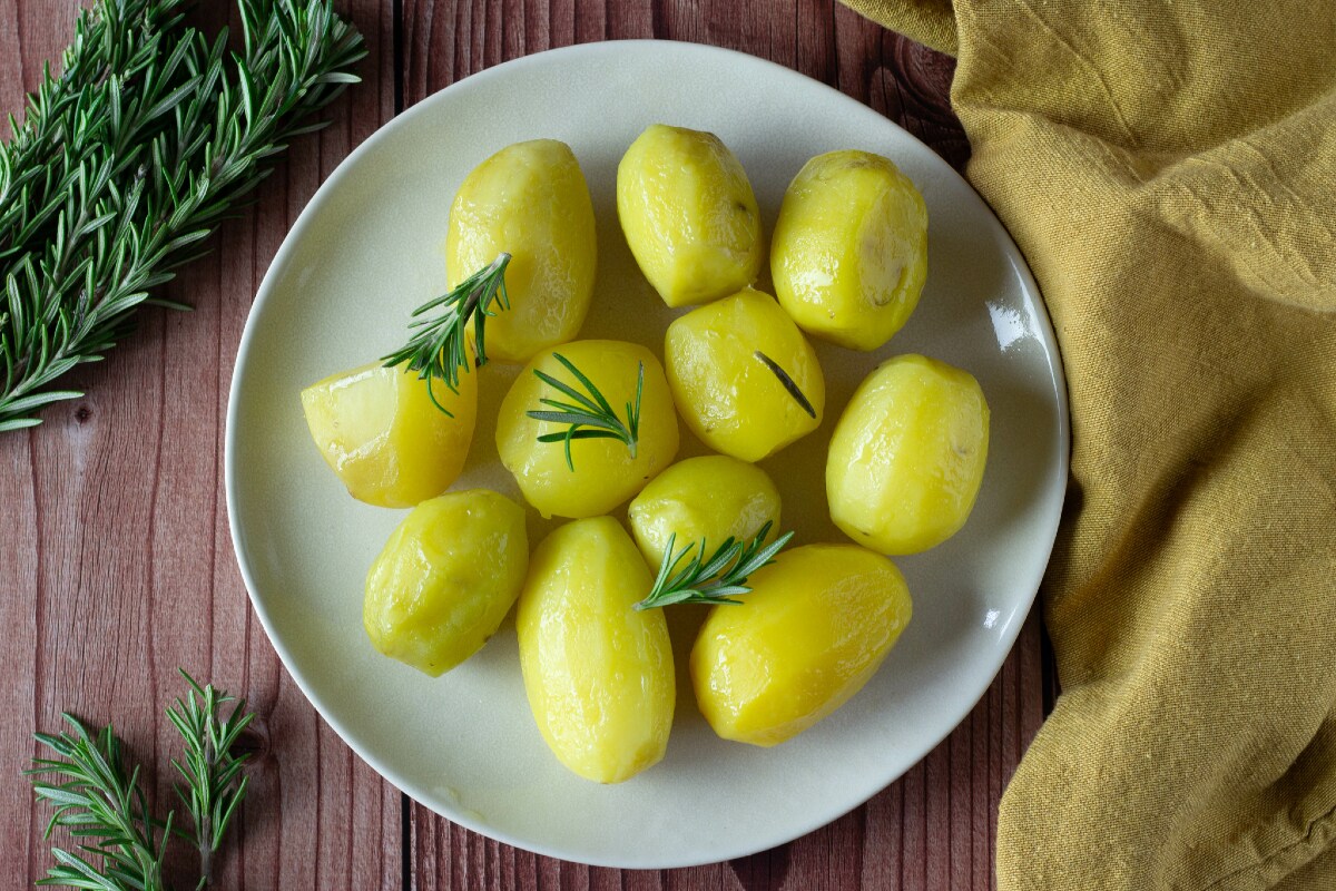 Batatas no micro-ondas