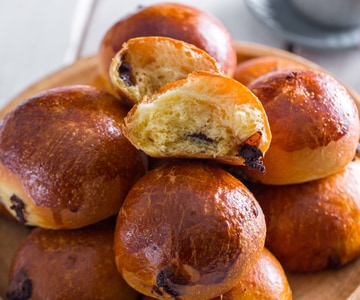 Pão brioche com chocolate