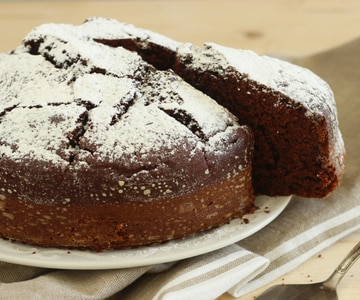 Bolo fofo de chocolate e ricota
