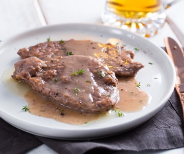 Escalopes na cerveja