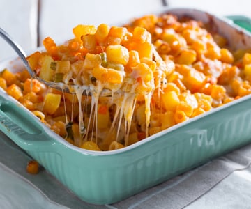 Pasta e batatas ao forno