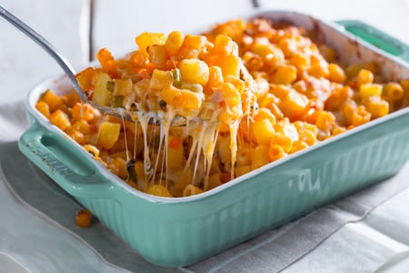 Pasta e batatas ao forno