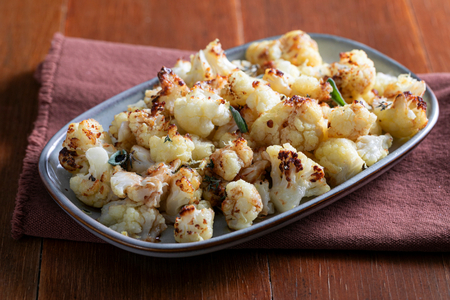 Couve-flor na fritadeira elétrica