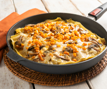 Lasanha na frigideira