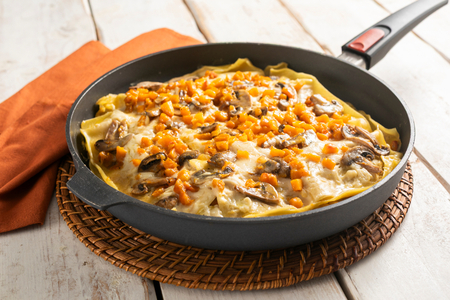 Lasanha na frigideira