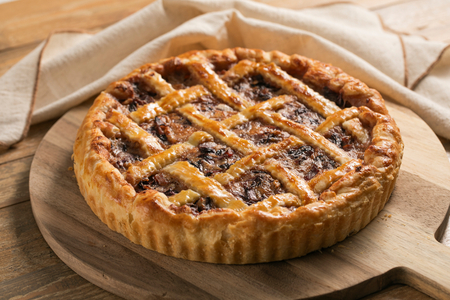 Torta salgada de radicchio e gorgonzola