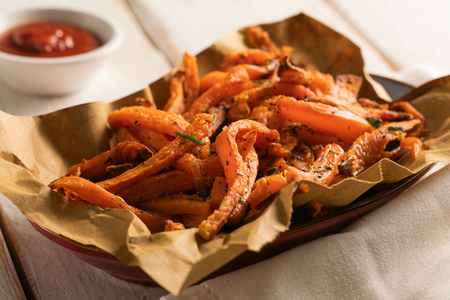 Batatas-doces na airfryer