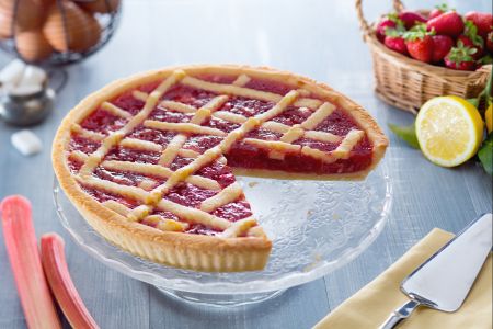 Torta de ruibarbo