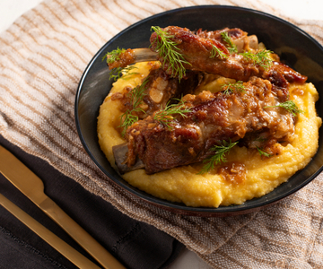 Costelinhas de porco ao vinho branco e erva-doce