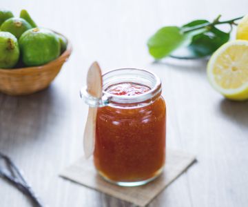 Geleia de figo e baunilha