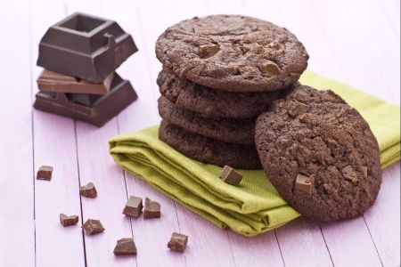 Cookies de chocolate duplo