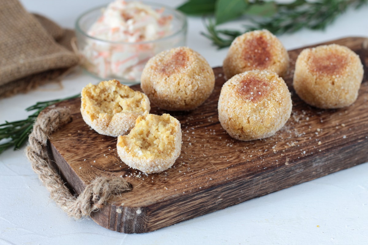Bolinhos de grão-de-bico assados