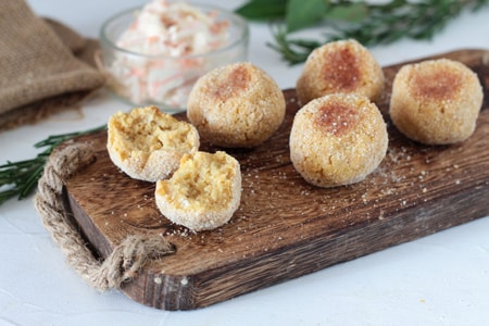 Bolinhos de grão-de-bico assados