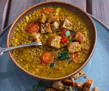 Sopa de lentilhas