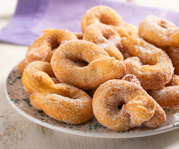 Donuts sem fermento e sem ovos