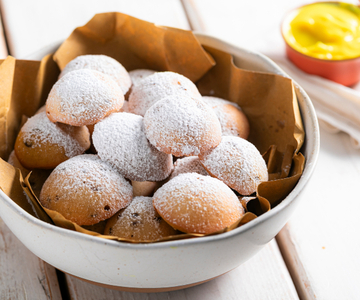 Castagnole veganas assadas