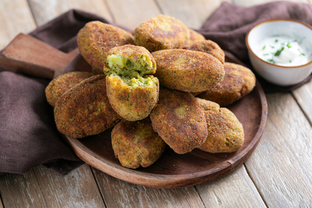 Almôndegas de Brócolis Fritos