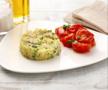 Medalhões de merluza e brócolis