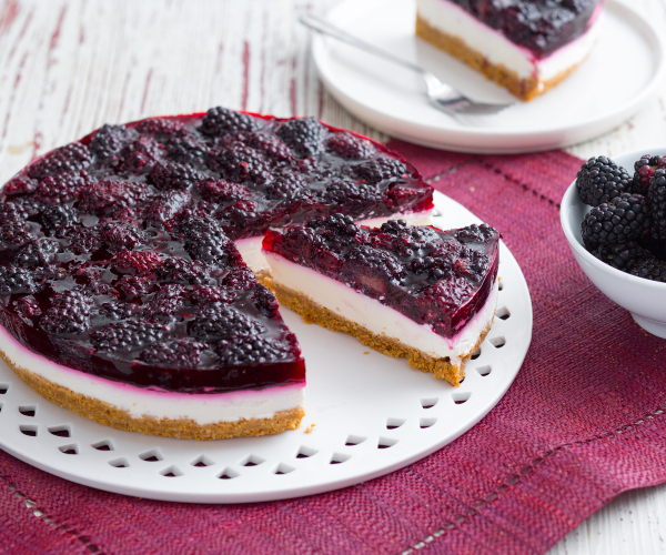 Cheesecake de amoras