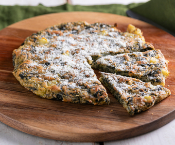 Pizza assimétrica de friarielli