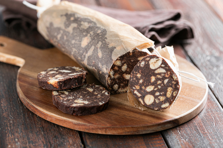 Salame de chocolate vegano