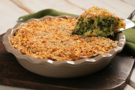Gratinado de batatas vegetariano