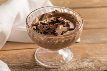 Creme diplomático de chocolate com mascarpone