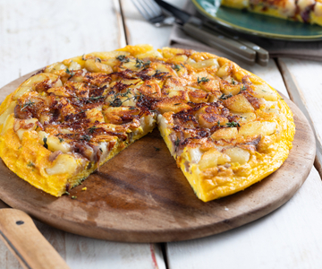 Frittata de batata e cebola