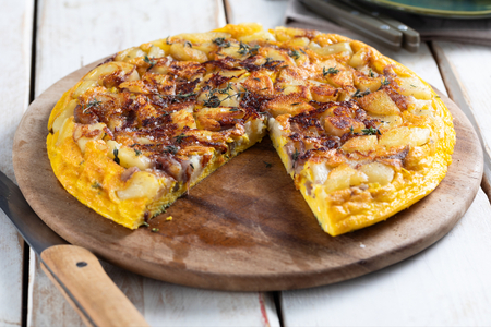 Frittata de batata e cebola
