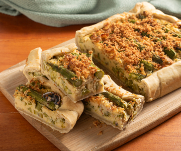 Torta salgada vegana de primavera