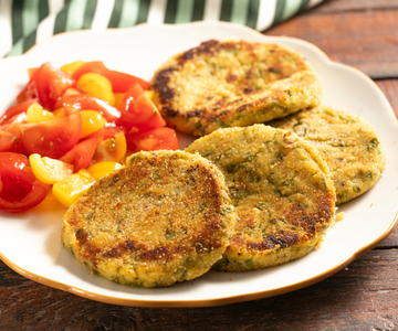Hambúrguer de vagem e batata
