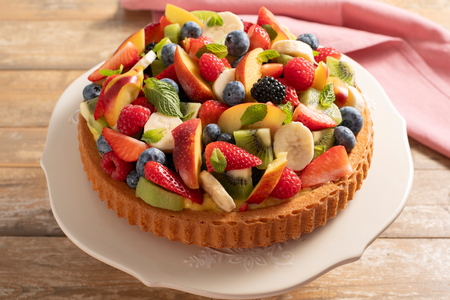 Torta macia de frutas