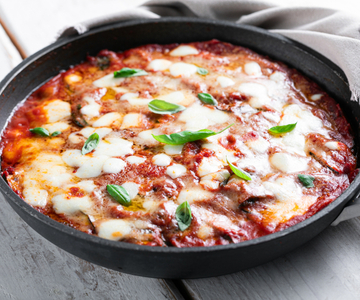 Parmegiana de abobrinha na frigideira