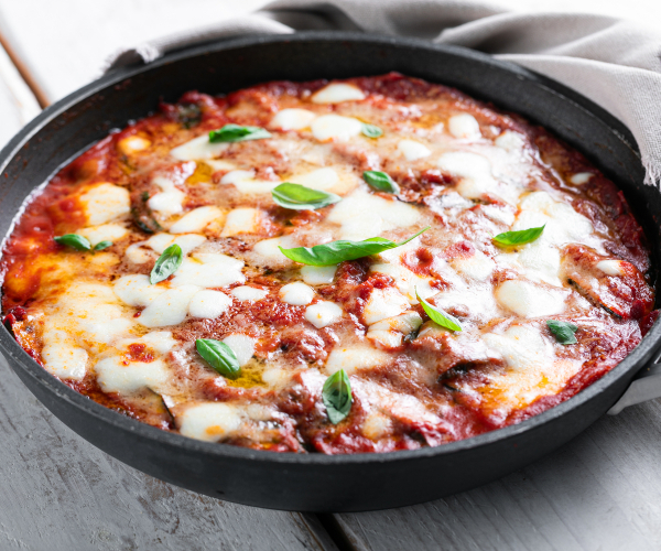 Parmegiana de abobrinha na frigideira