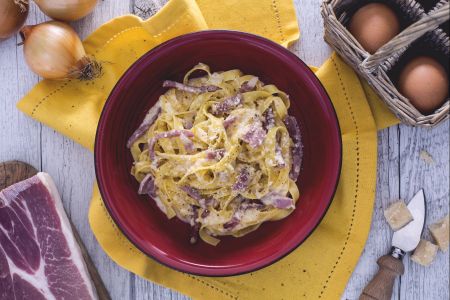 Fettuccine alla papalina