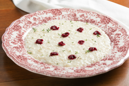 Risoto de beterraba com robiola