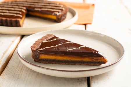 Torta de abóbora com chocolate