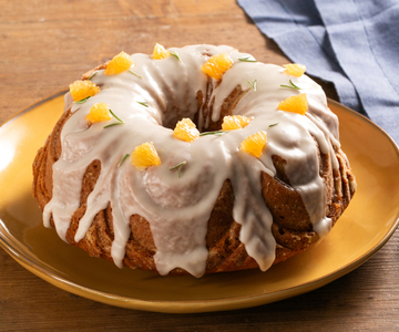Bolo de cítricos e gengibre