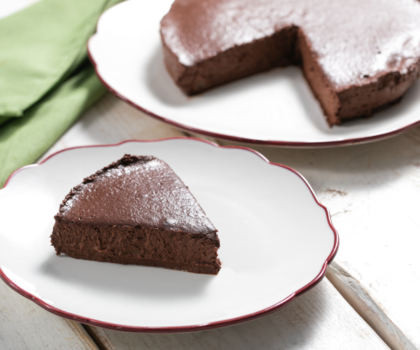 Bolo de pera e chocolate com só 2 ingredientes