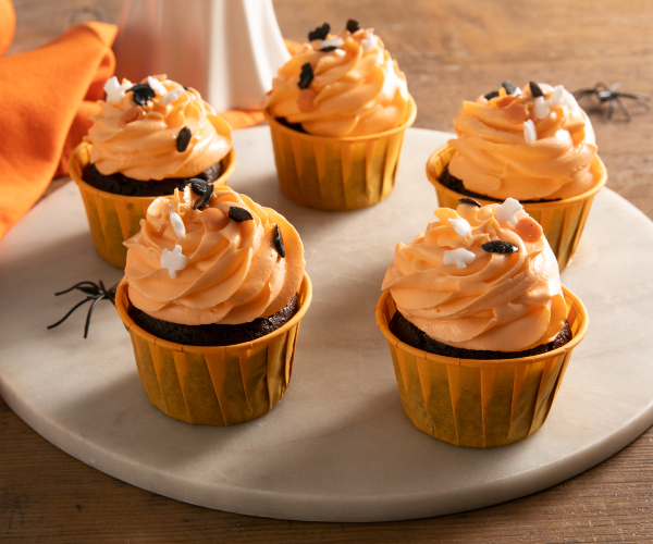 Cupcake de Halloween na airfryer