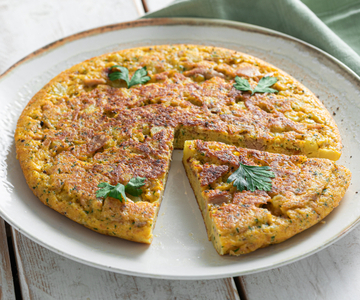 Omelete de batata com atum