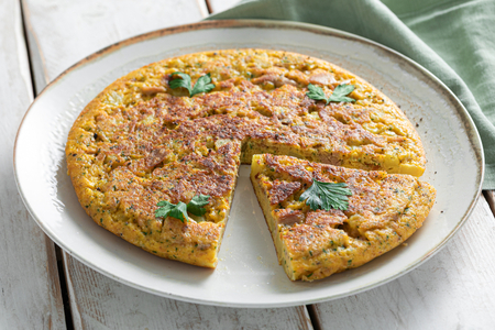 Omelete de batata com atum