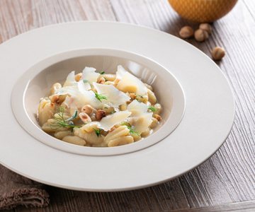 Macarrão com creme de funcho